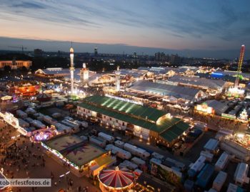 Oktoberfest München aus hoher Warte